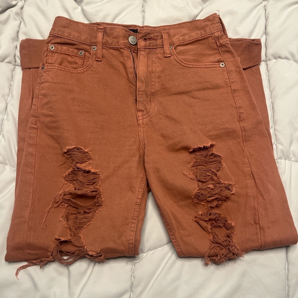 aeropostale burgundy size 0r jeans